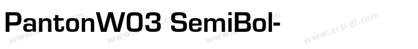 PantonW03 SemiBol字体转换